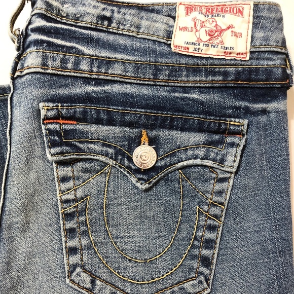 True Religion Joey Twisted Flare Denim Jeans - 31 - Picture 16 of 16